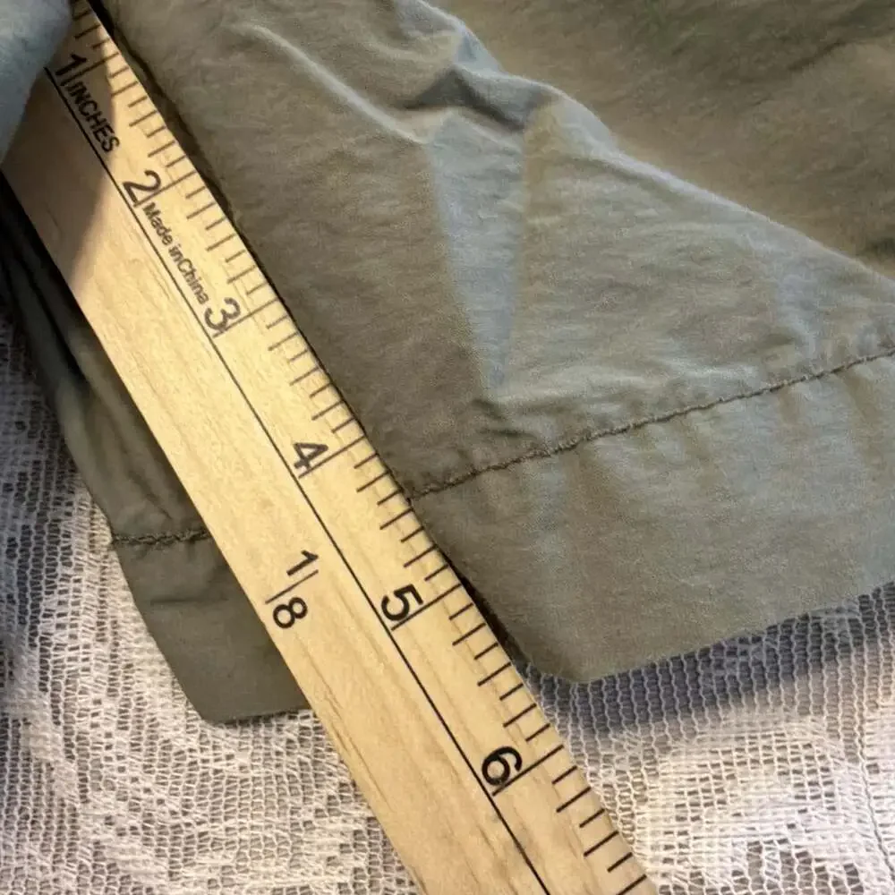 Mens Olive Green Drawstring Shorts XXL Lightweight Casual Elastic Waist W38-40”